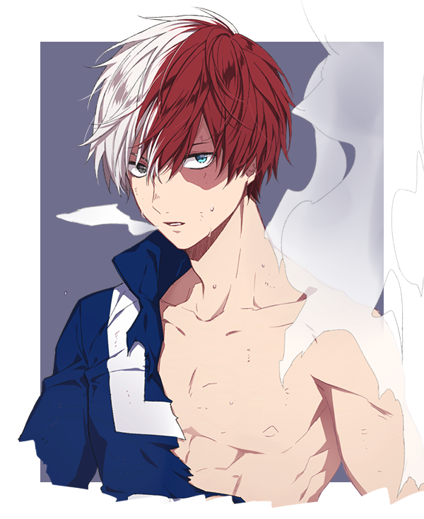 todoroki shoto (boku no hero academia) drawn by hinomiya_(wls0910)