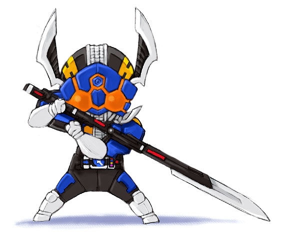 kamen rider den-o (kamen rider and 1 more) drawn by kaos