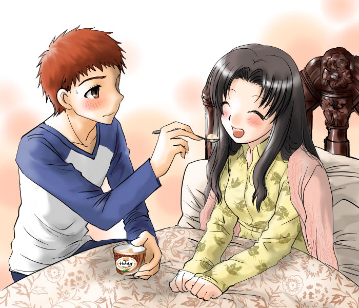 tohsaka rin and emiya shirou (fate and 1 more)