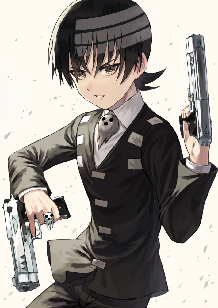 death the kid (soul eater) drawn by fagi_(kakikaki)