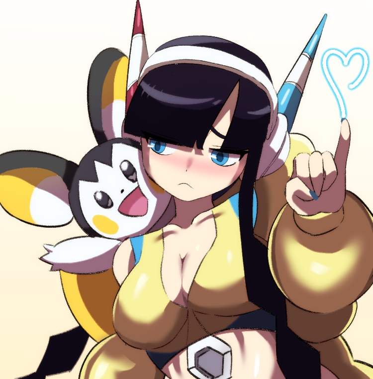 elesa and emolga (pokemon and 1 more) drawn by ddingyong