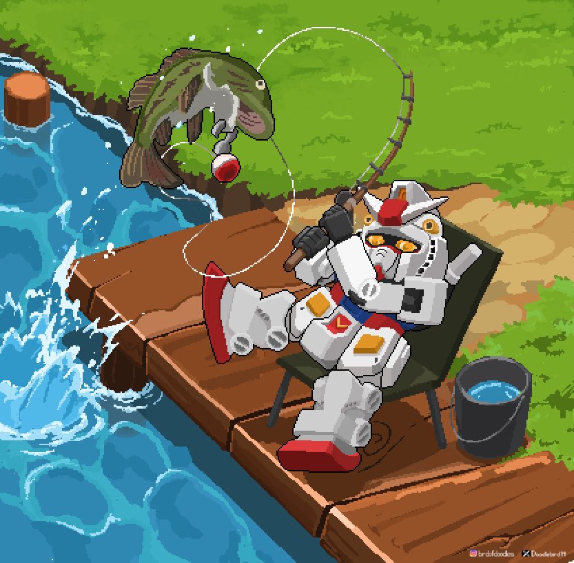 rx-78-2 gundam (gundam and 1 more) drawn by doodlebird14
