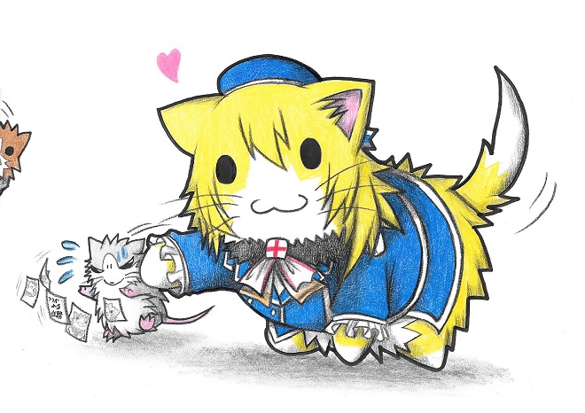 admiral, inazuma, atago, non-human admiral, and plasma-chan (kantai collection) drawn by neko_kyo