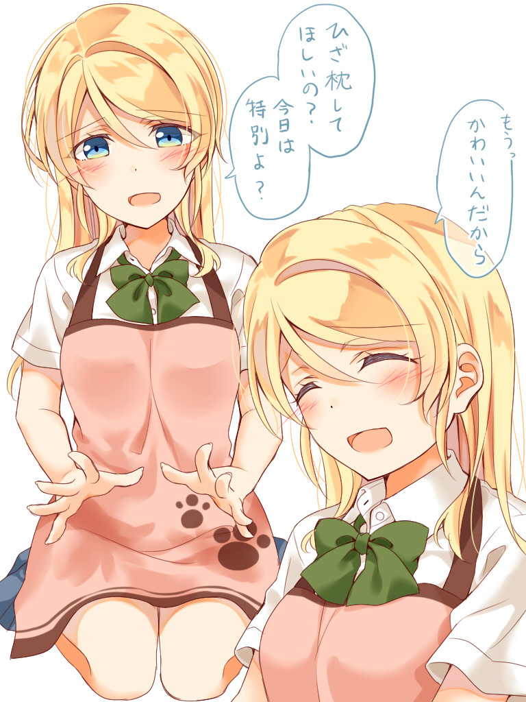 ayase eli (love live! and 1 more) drawn by mogu_(au1127)