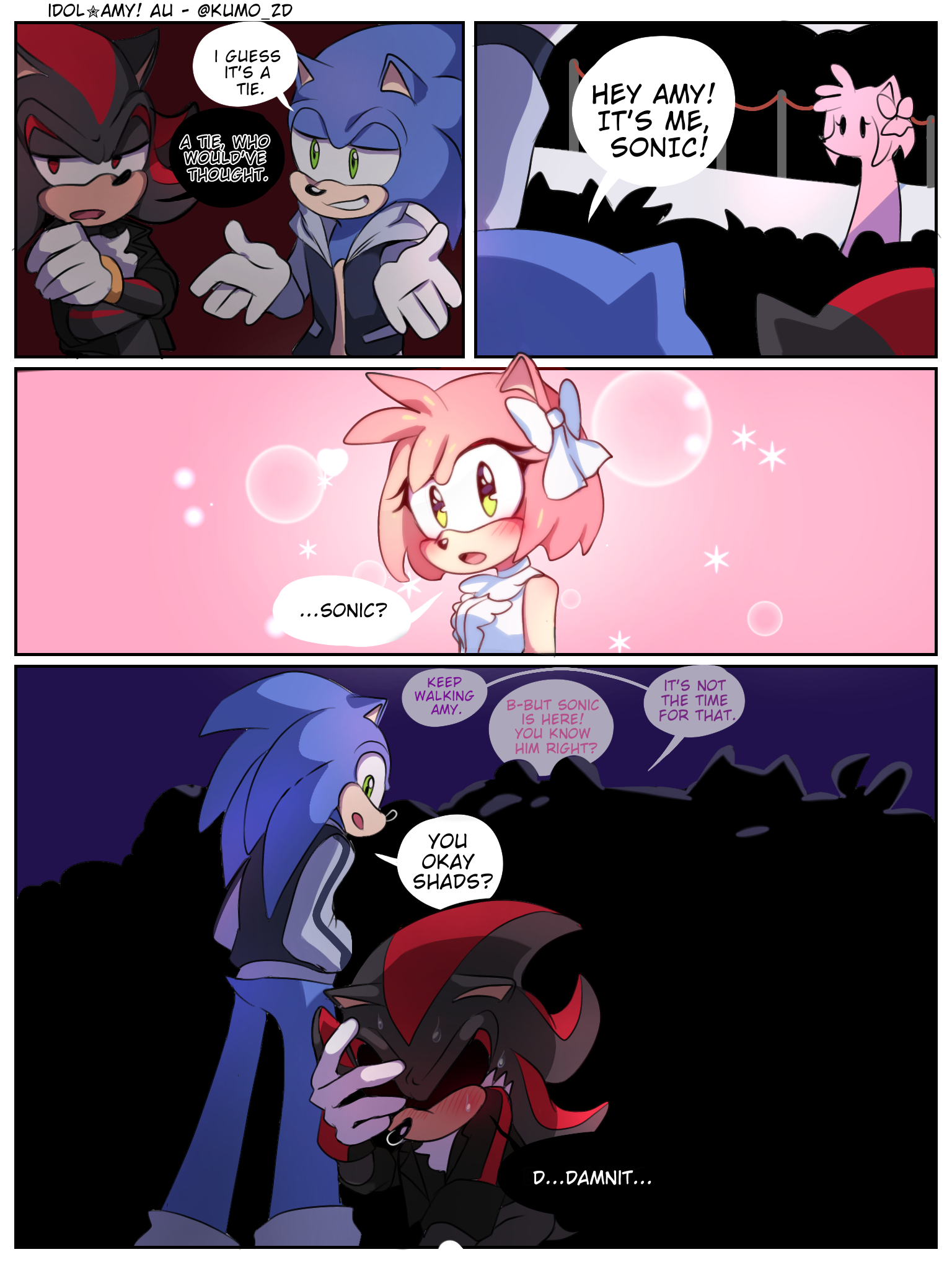 sonic the hedgehog, amy rose, and shadow the hedgehog (sonic