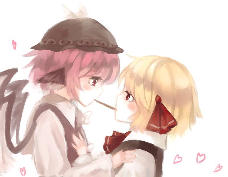 rumia and mystia lorelei (touhou) drawn by lispict
