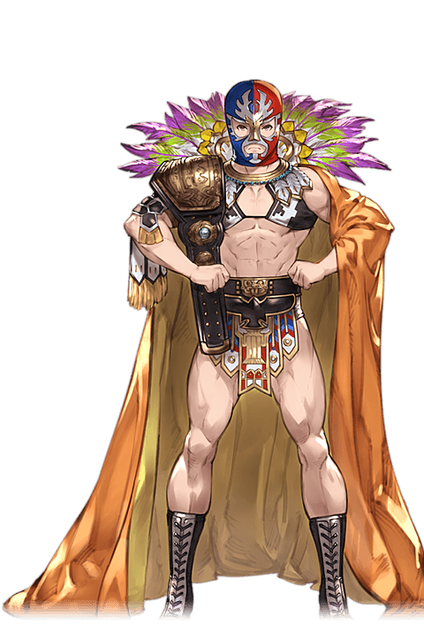 gran and luchador (granblue fantasy) drawn by minaba_hideo