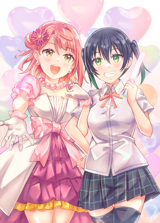 uehara ayumu and takasaki yu (love live! and 1 more) drawn by takitarou