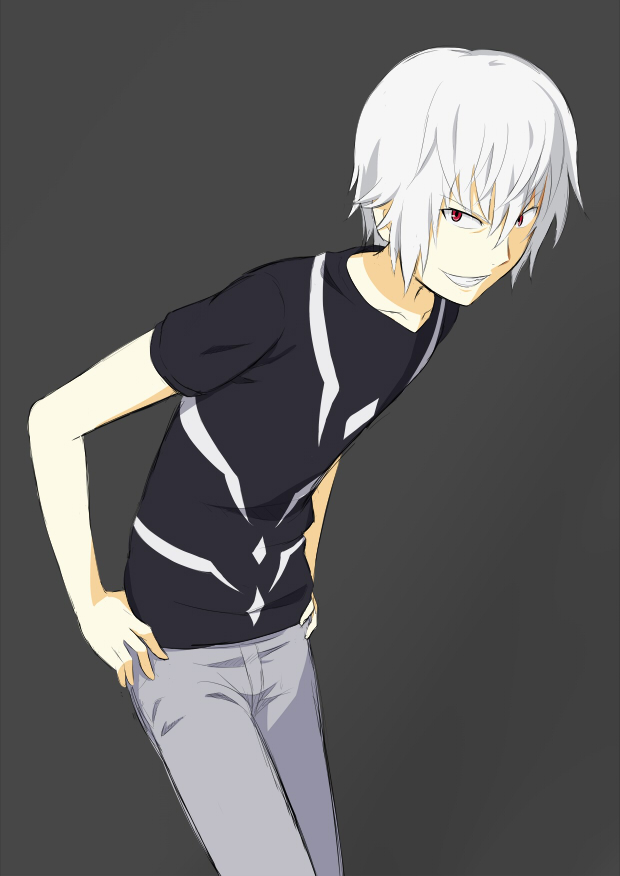 accelerator (toaru majutsu no index and 2 more) drawn by jack-barro
