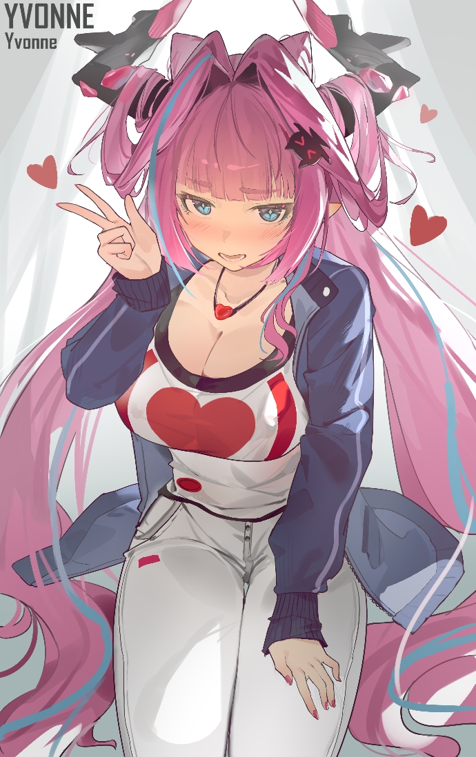 yvonne (arknights and 1 more) drawn by user_ymdh7773
