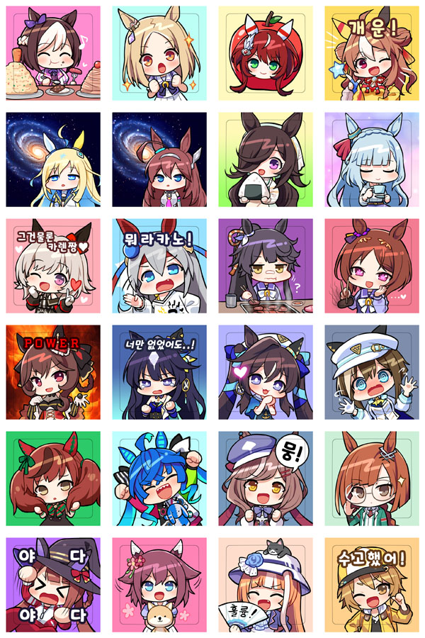 rice shower, nice nature, special week, twin turbo, mihono bourbon, and 19 more (umamusume) drawn by mauve