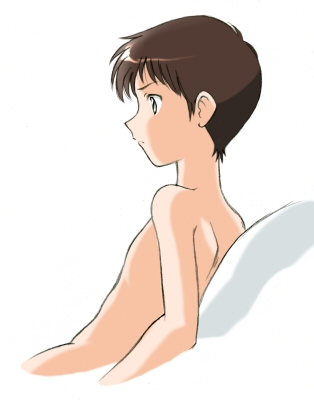 ikari shinji (neon genesis evangelion) drawn by ebi-rom