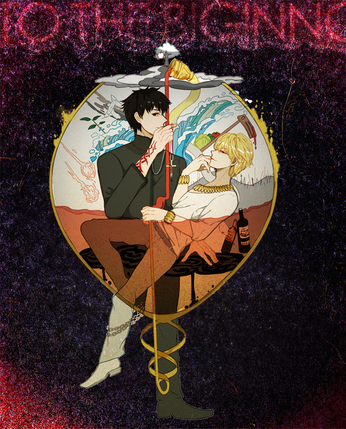 kotomine kirei and gilgamesh (fate and 1 more) drawn by cometrip