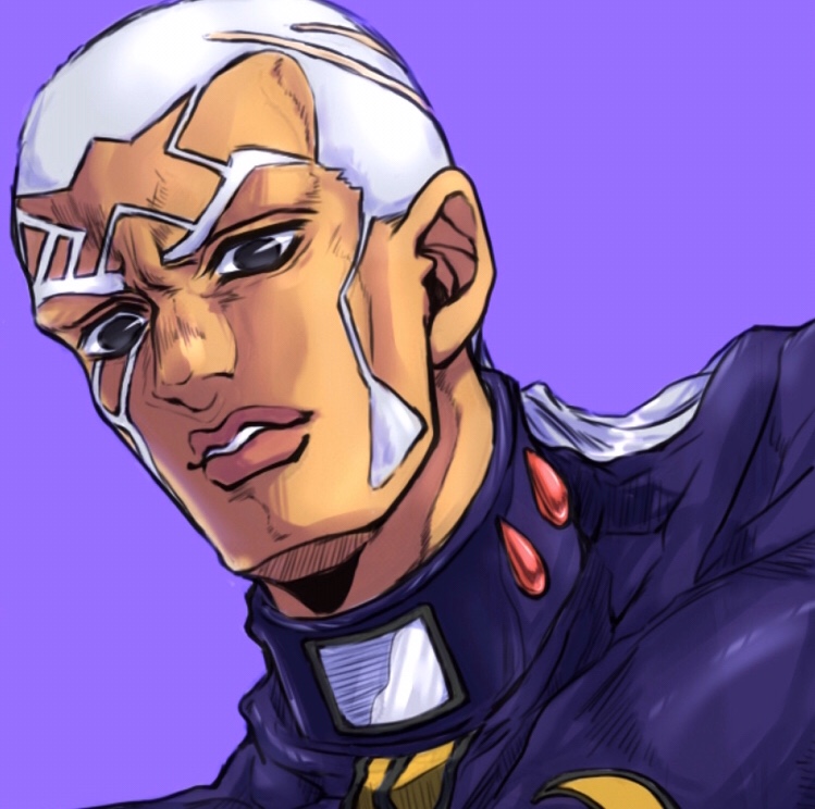 enrico pucci (jojo no kimyou na bouken and 1 more) drawn by ruushii_(lucy_steel6969)