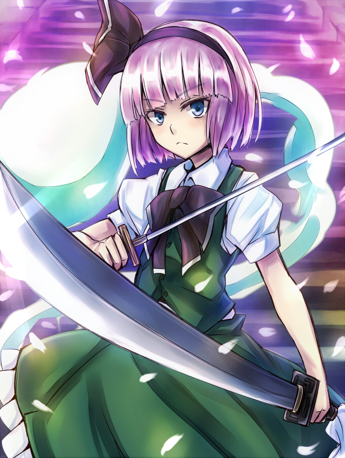konpaku youmu (touhou) drawn by inaba-no-kuni-tottori