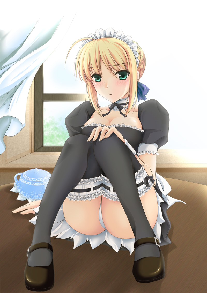 artoria pendragon and saber (fate and 1 more) drawn by kizuki_aruchu