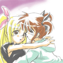 fate testarossa and takamachi nanoha (lyrical nanoha and 1 more)