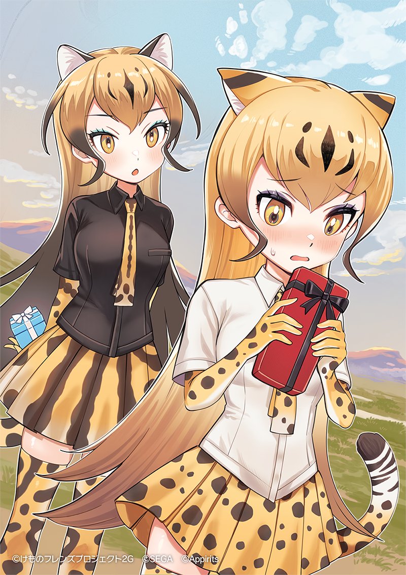 cheetah and king cheetah (kemono friends and 1 more) drawn by sunayama_sunaco