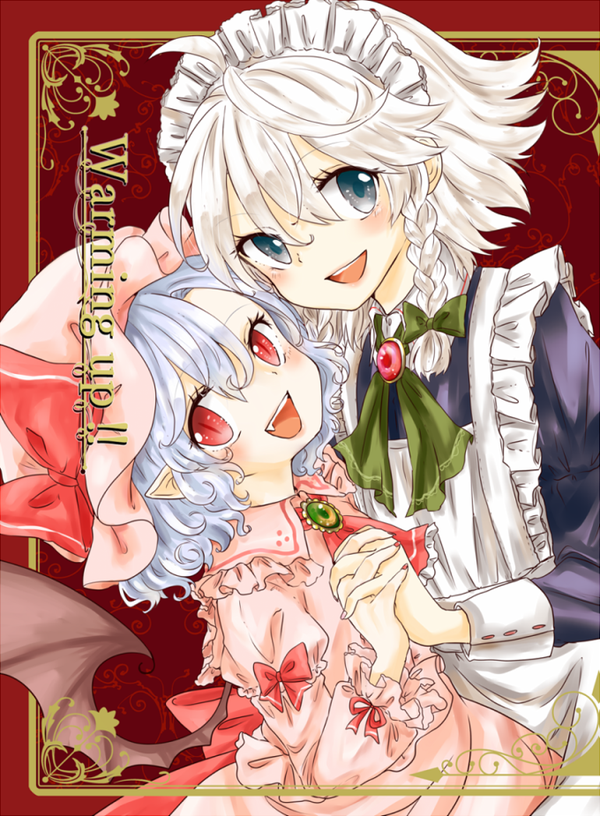 remilia scarlet and izayoi sakuya (touhou) drawn by maru_usagi