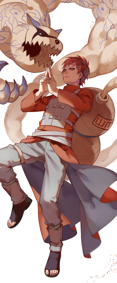 gaara and shukaku (naruto and 1 more) drawn by mr_study