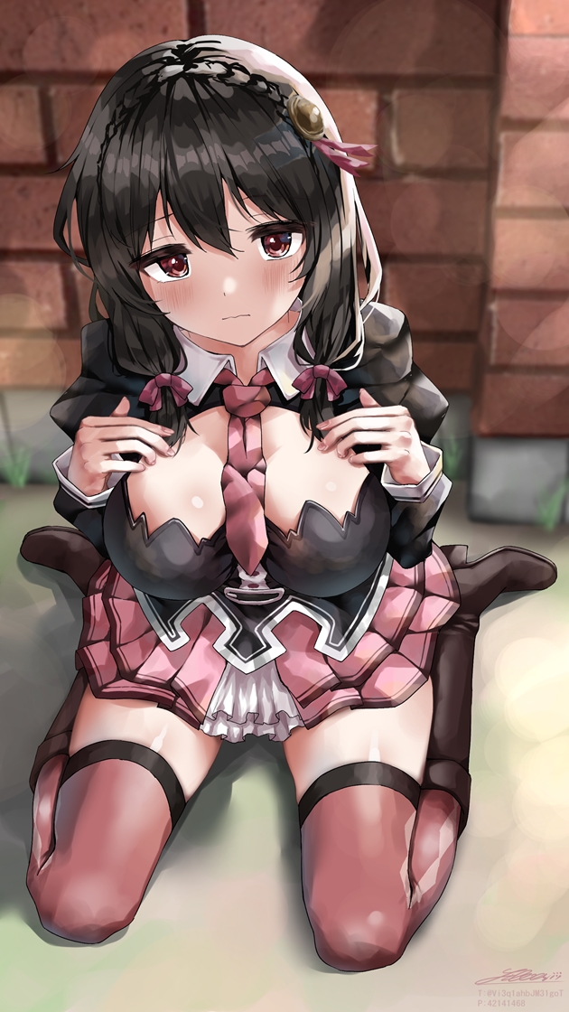 yunyun (kono subarashii sekai ni shukufuku wo!) drawn by shirubaa