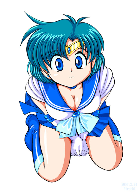 mizuno ami and sailor mercury (bishoujo senshi sailor moon) drawn by pirochi