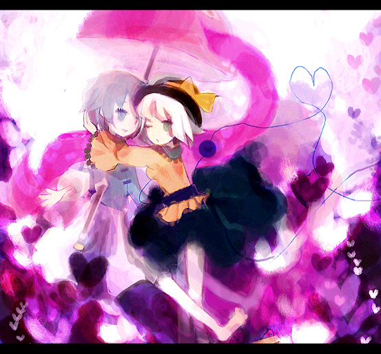 komeiji koishi and tatara kogasa (touhou) drawn by delida