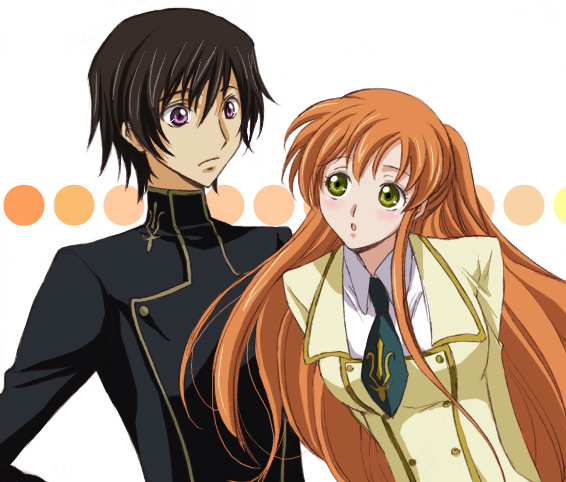 lelouch vi britannia and shirley fenette (code geass) drawn by akina_tsukako