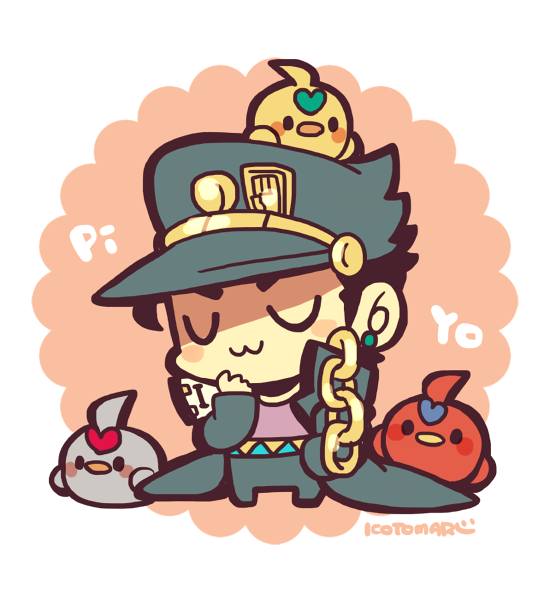 kujo jotaro (jojo no kimyou na bouken and 1 more) drawn by kotorai