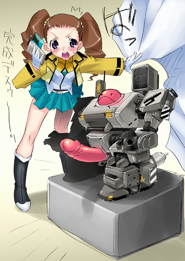 haro and mileina vashti (gundam and 1 more) drawn by mudou_eichi