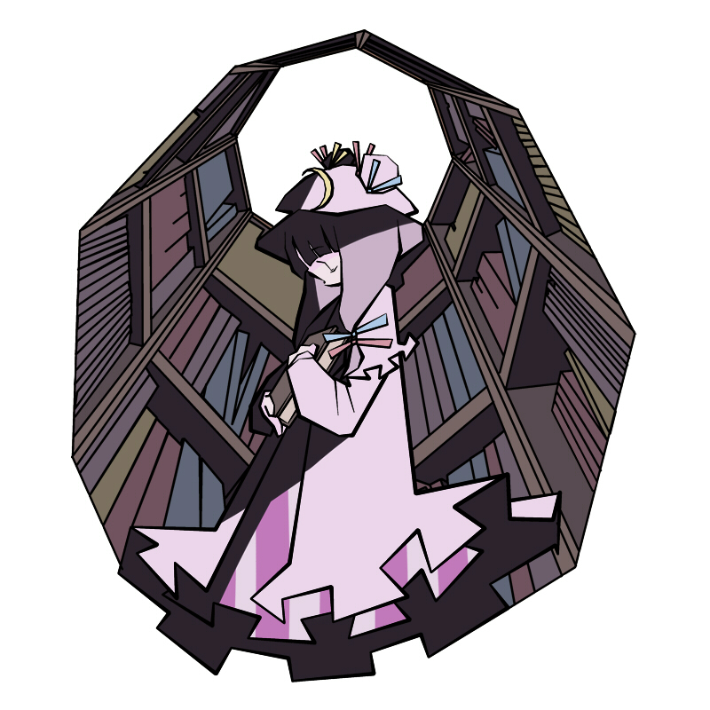 patchouli knowledge (touhou) drawn by ritsu_(roboroboro)