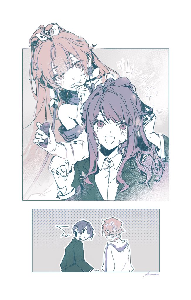 vy1, vy2, 66, kobushi kiku, vy t-01, and 1 more (vocaloid and 1 more) drawn by wloop