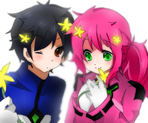 setsuna f. seiei and feldt grace (gundam and 1 more) drawn by chako_(yuzuko819)