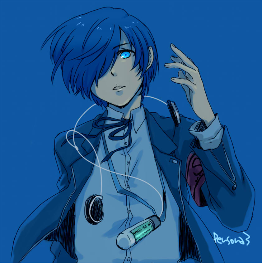 yuuki makoto (persona and 1 more) drawn by supa555