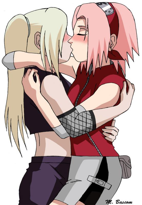 haruno sakura and yamanaka ino (naruto and 1 more) drawn by marc_bascom