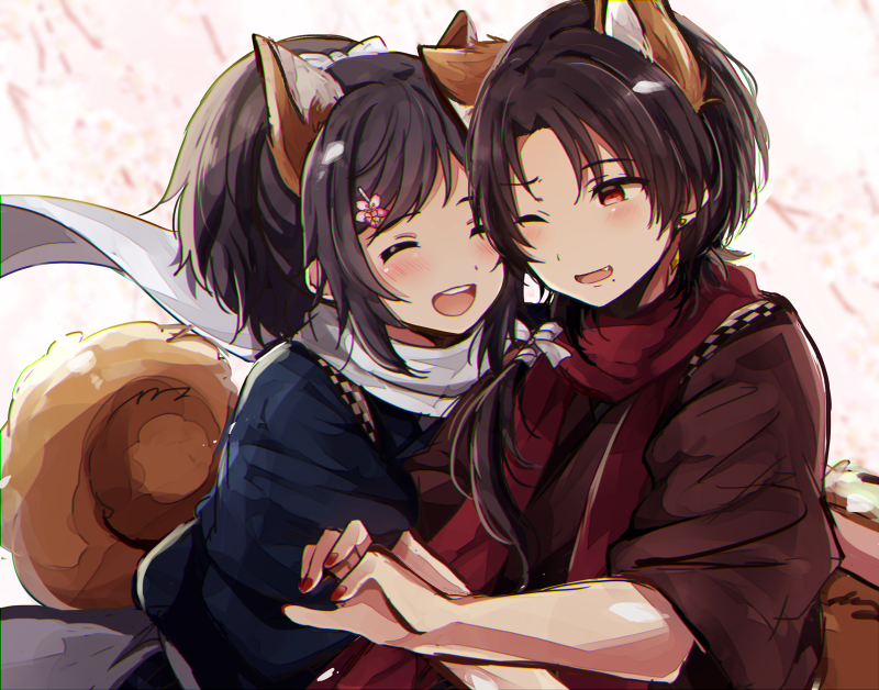 kashuu kiyomitsu and yamato-no-kami yasusada (touken ranbu) drawn by uguisu_mochi_(ykss35)