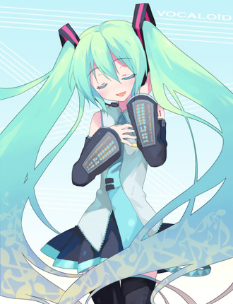 hatsune miku (vocaloid) drawn by koto_(colorcube)