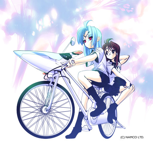 kos-mos and shion uzuki (xenosaga and 1 more) drawn by choco_(chocolate_shop)