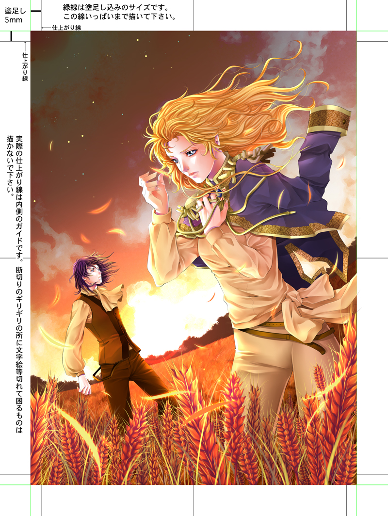 oscar francois de jarjayes and andre grandier (versailles no bara) drawn by tamari_(flawless)
