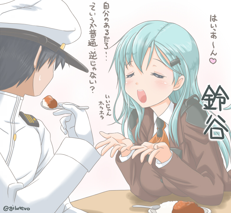 admiral and suzuya (kantai collection) drawn by jack_(slaintheva)