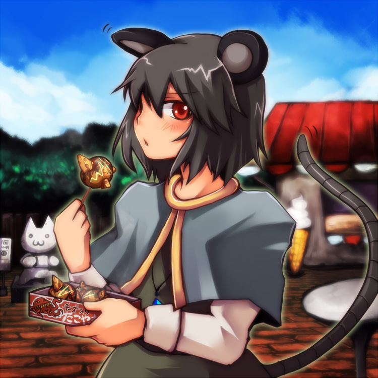 nazrin and ultros (touhou and 2 more) drawn by emon-yu