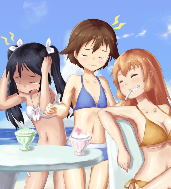 miyafuji yoshika, charlotte e. yeager, and francesca lucchini (world witches series and 1 more) drawn by pensuke