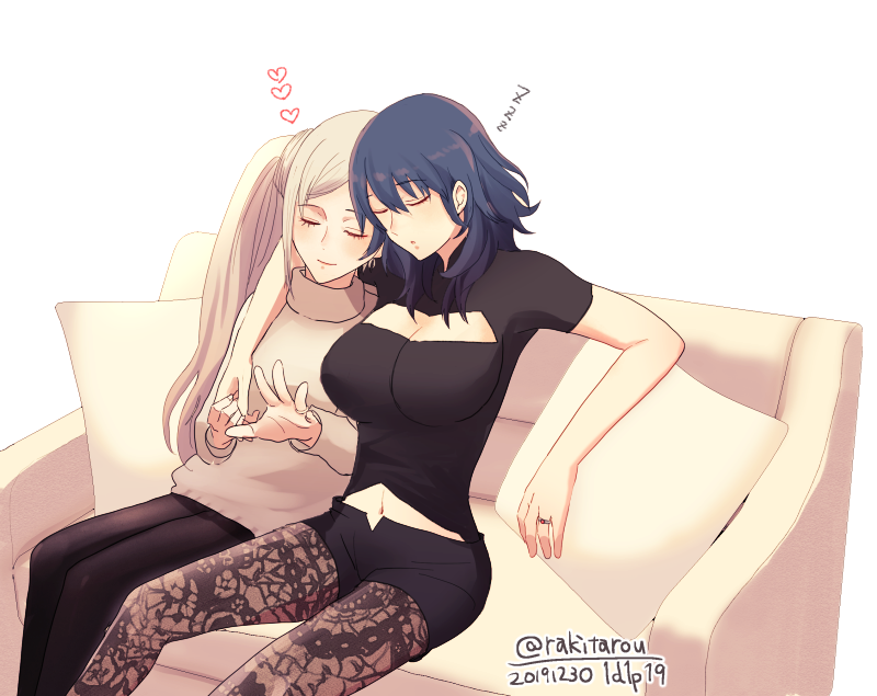 female byleth and edelgard von hresvelg (fire emblem and 1 more) drawn by yukiyanagi_raki