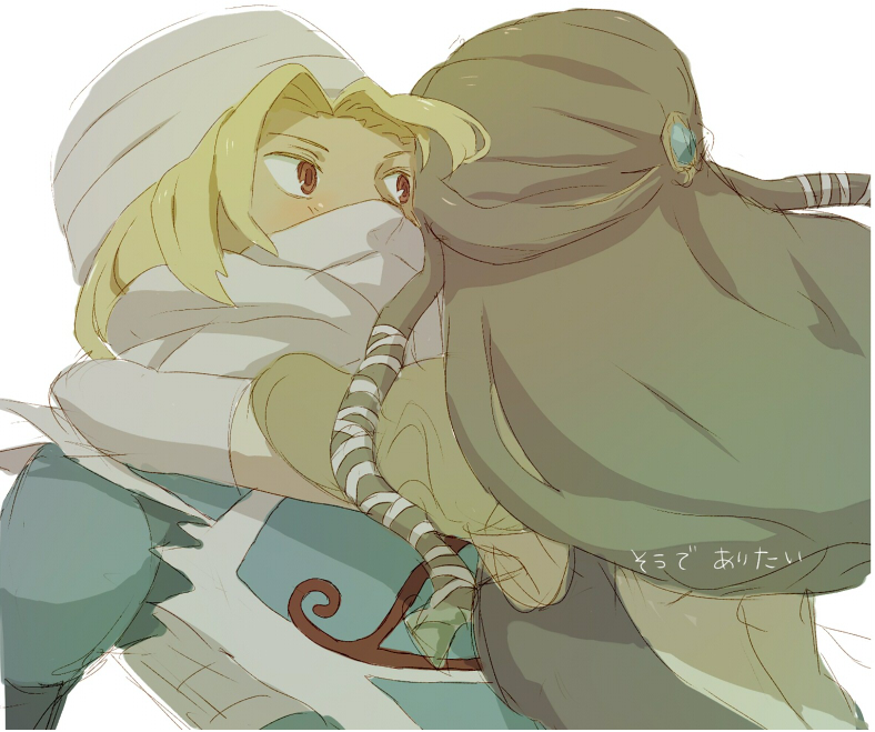 princess zelda and sheik (the legend of zelda and 2 more) drawn by o-yuki