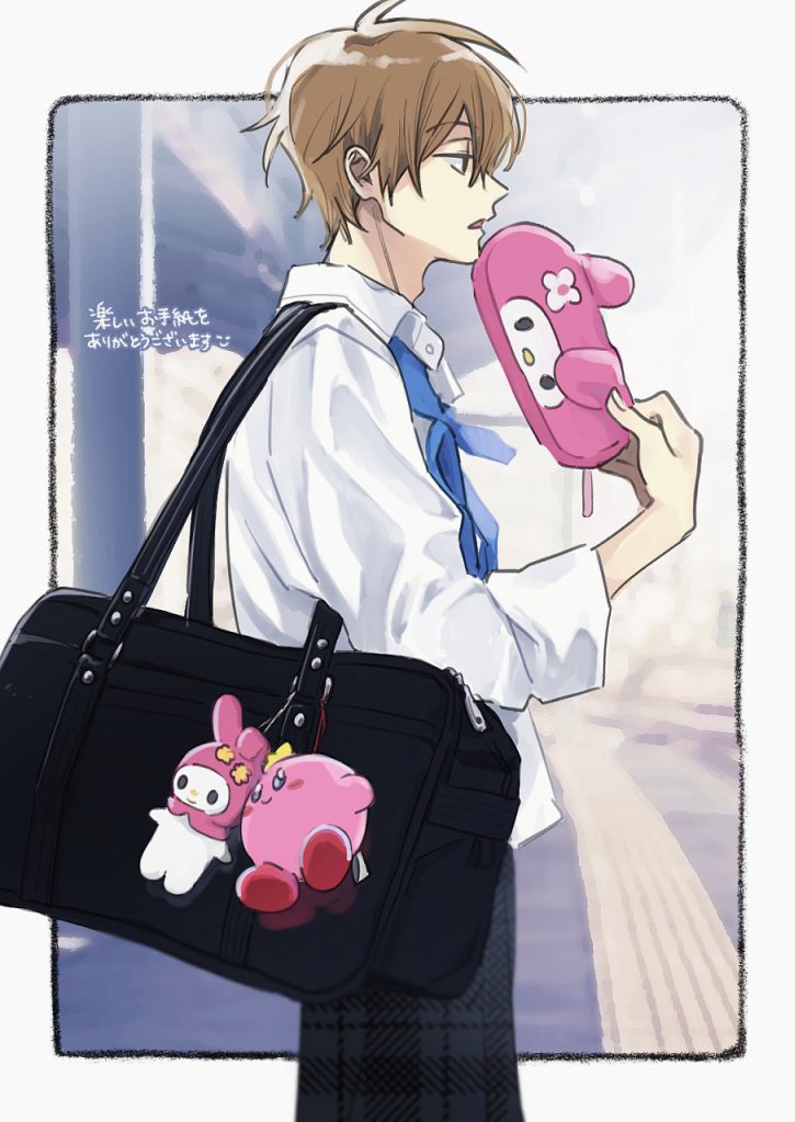 kirby, my melody, and harumura (kirby and 3 more) drawn by yamada_(onigori105)