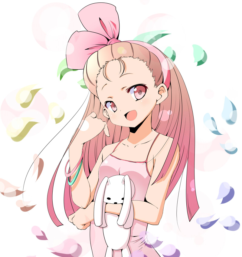 minase iori and usa-chan (idolmaster) drawn by take_(office-t)