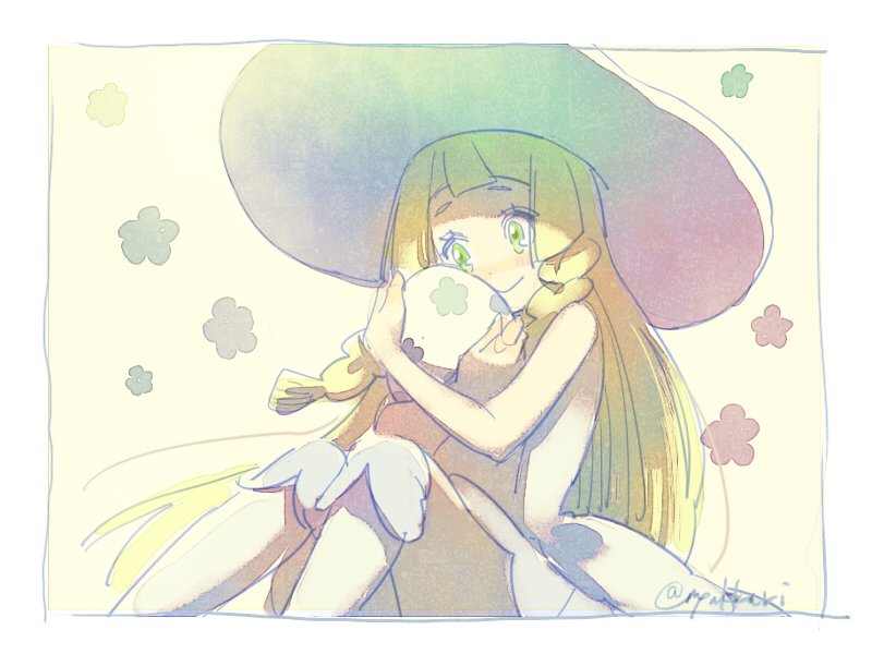lillie (pokemon and 1 more) drawn by nekoyanaginekoko