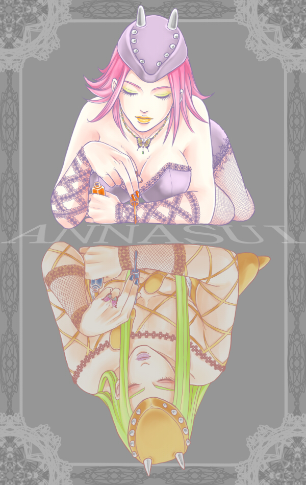 narciso anasui (jojo no kimyou na bouken and 1 more) drawn by shakata_(ozi3)