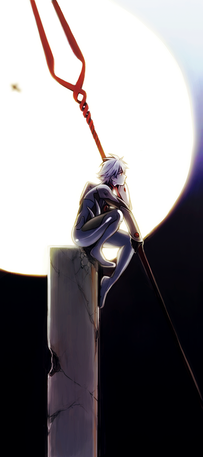 nagisa kaworu (neon genesis evangelion and 2 more) drawn by 107
