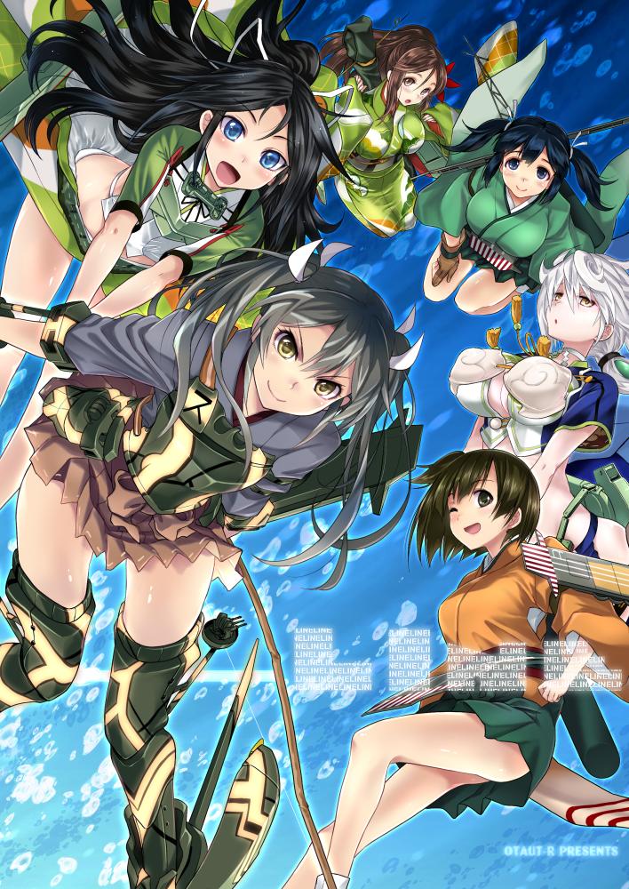 zuikaku, souryuu, hiryuu, unryuu, katsuragi, and 1 more (kantai collection) drawn by sumeragi_hamao